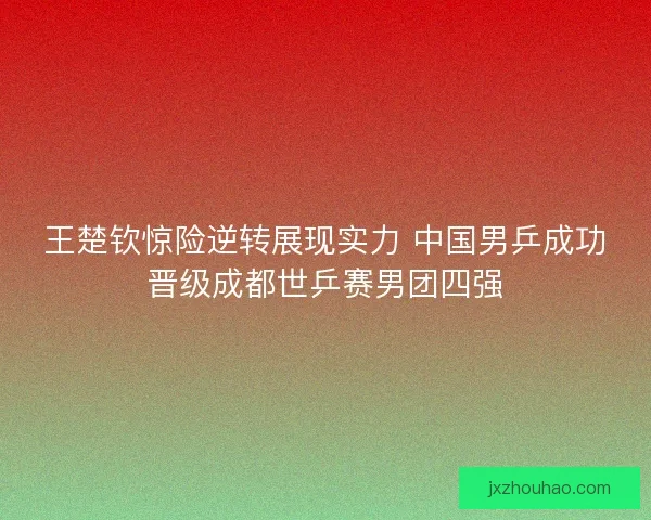 王楚钦惊险逆转展现实力 中国男乒成功晋级成都世乒赛男团四强
